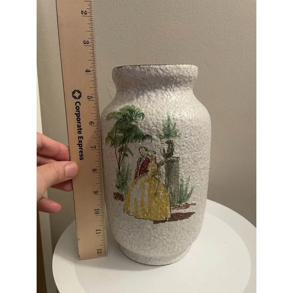 Vintage Hand Painted Masco Italy Signed Vase